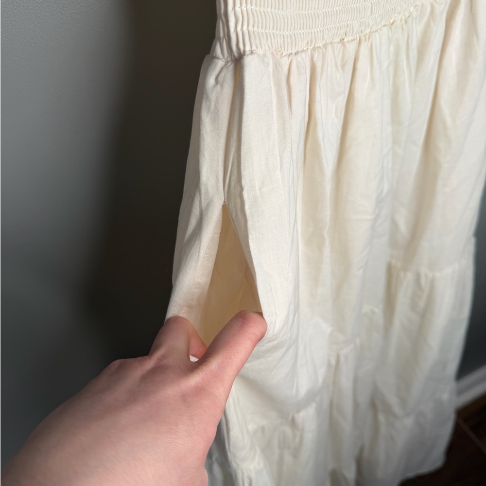 Petal & Pup Smocked Tiered Flutter Sleeve Maxi - Picture 6 of 11